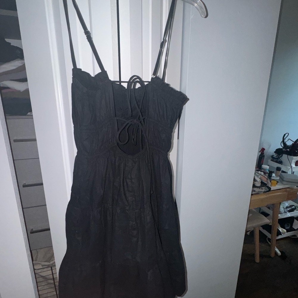 Princess Polly Ceara Mini Dress Black US 6 - Picture 2 of 6
